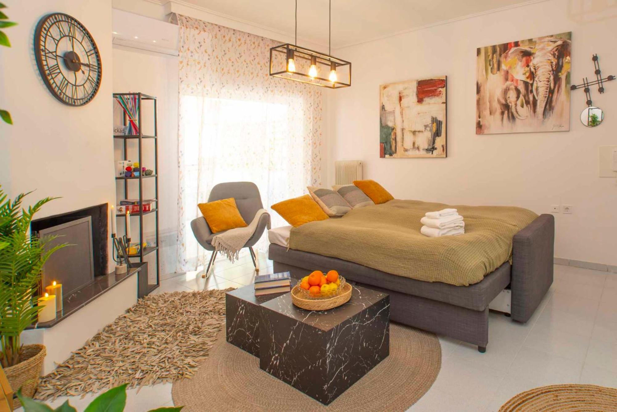 Top Floor Apartment In Chalkís 外观 照片